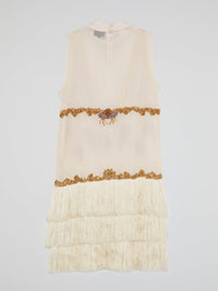 Beaded Tassel Hem Mini Dress