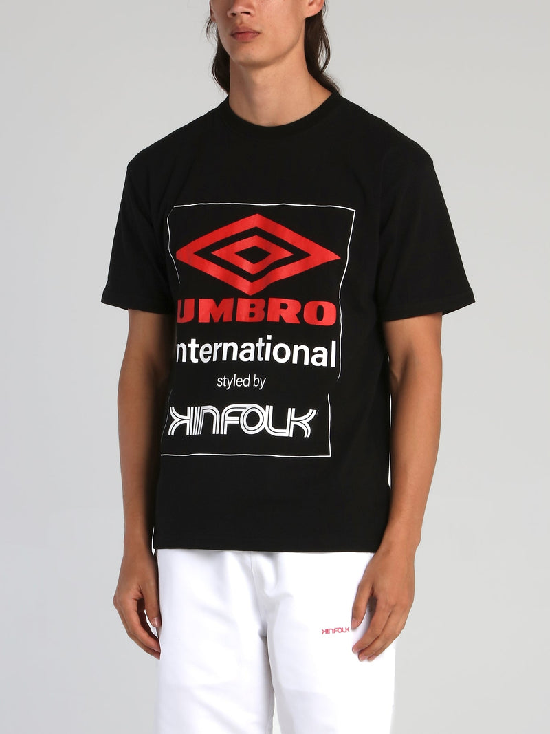 Kinfolk x Umbro Black Logo T-Shirt