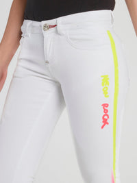 Gothic Plein White Skinny Jeans