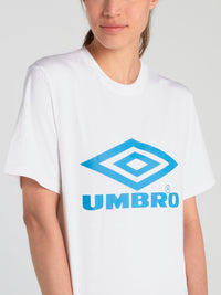 White Logo Boyfriend T-Shirt