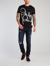 Distressed Slim Fit Jeans