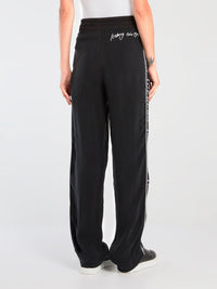 Black Logo Tape Active Pants