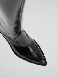 Black Leather Riding Boots