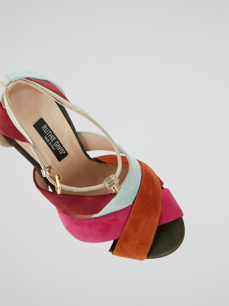 Summit Suede Colour Block Stilettos