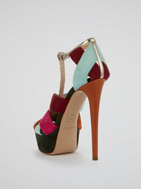 Summit Suede Colour Block Stilettos