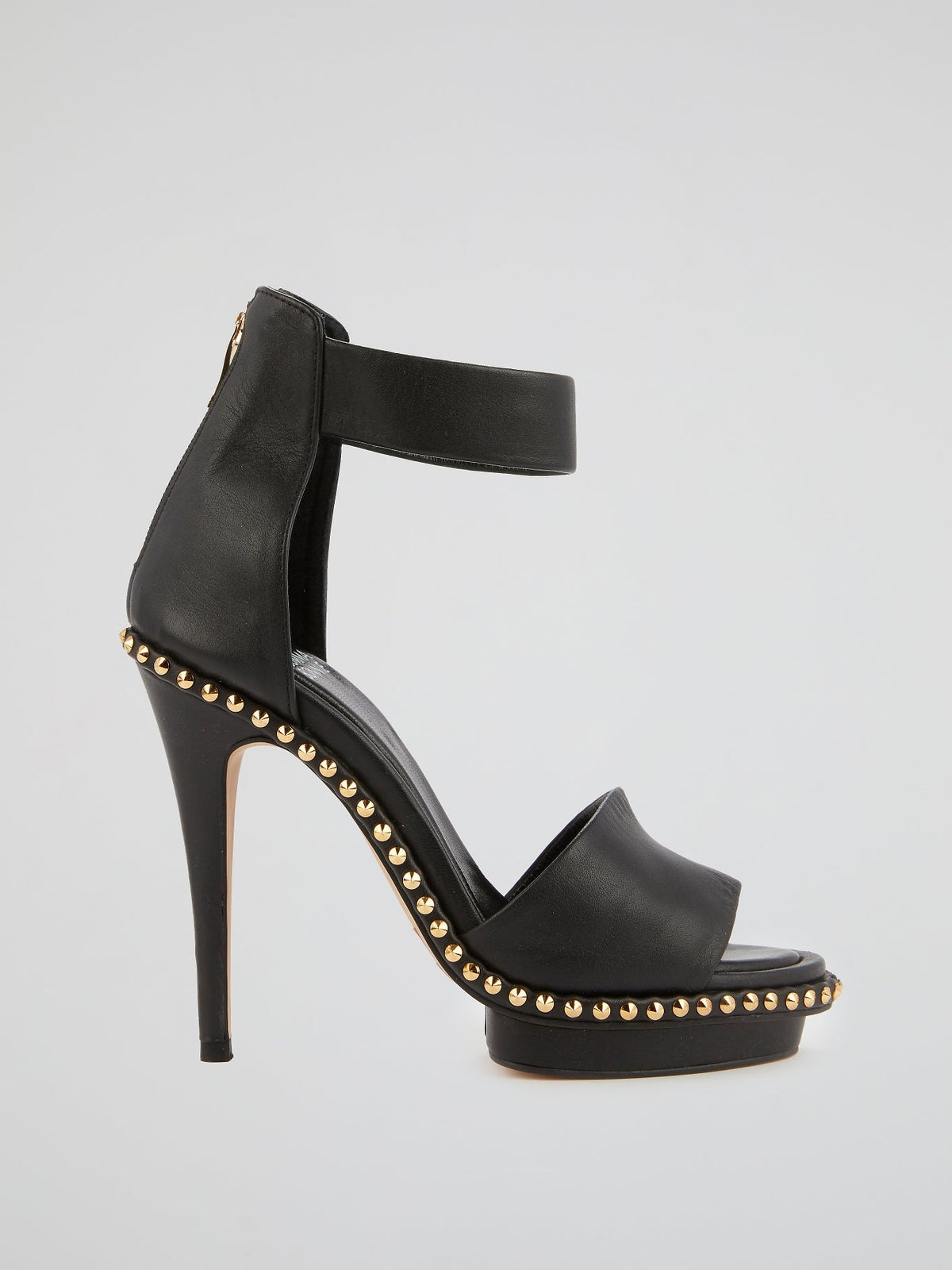 SX41711 Black Ankle Strap Stilettos