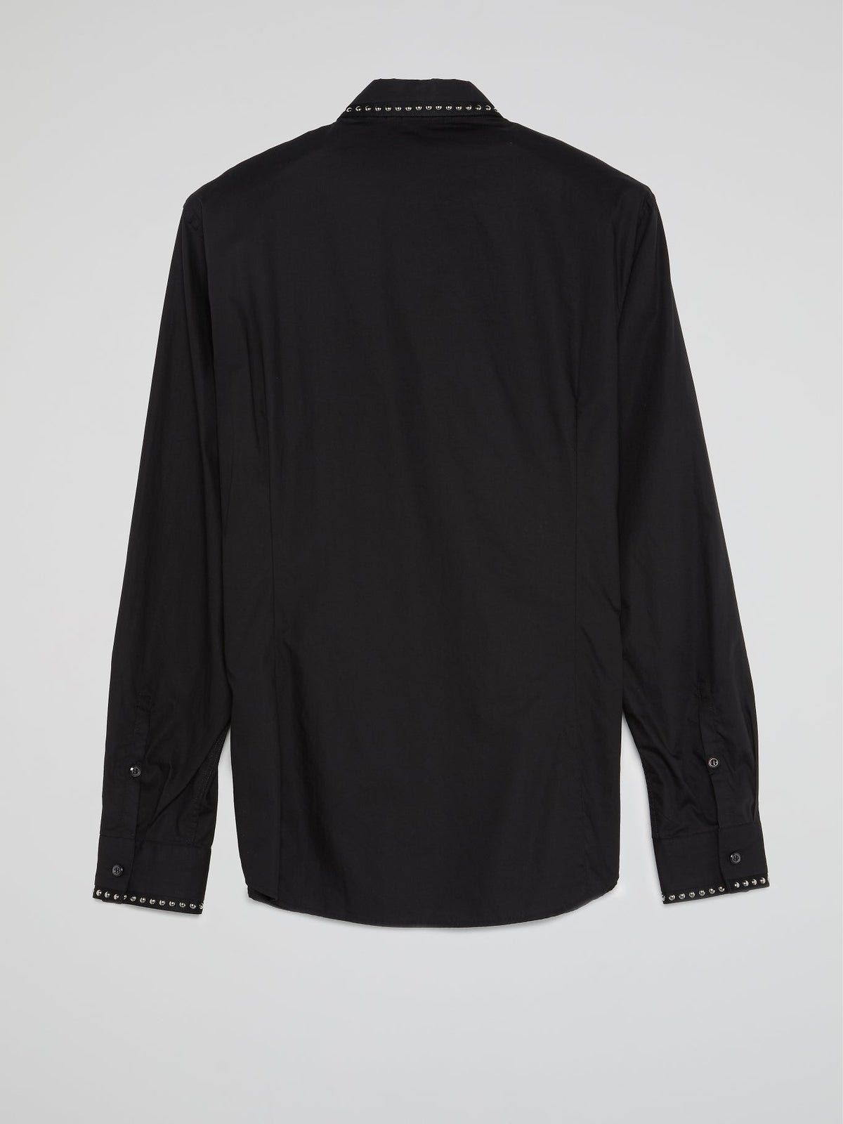 Black Studded Trim Shirt