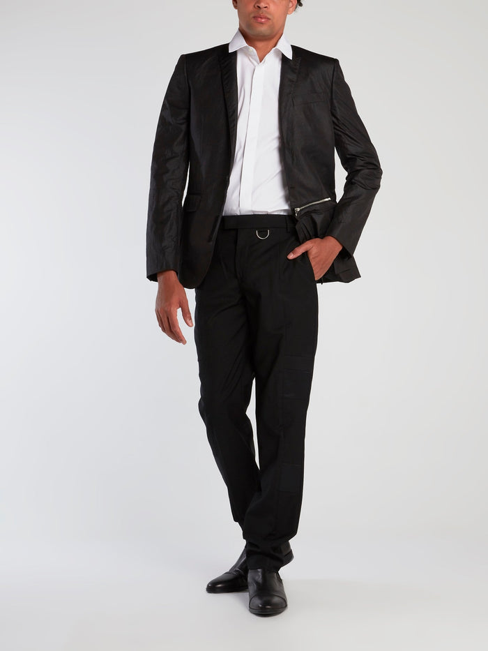 Black Slim Fit Suit Trousers