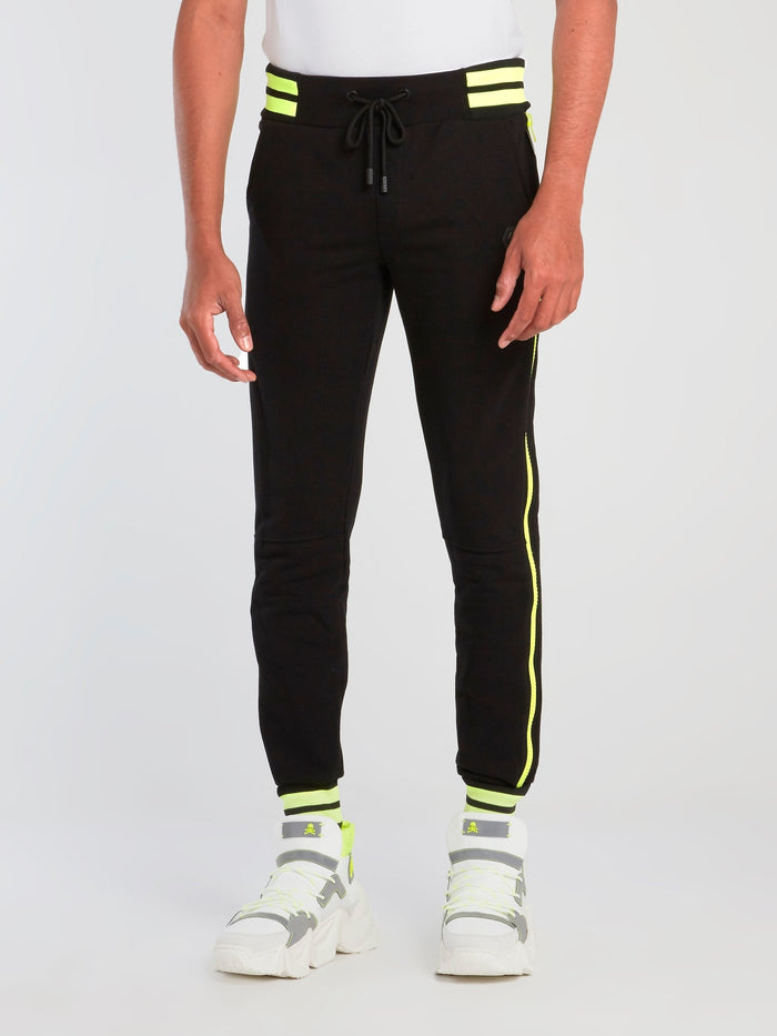 Neon Stripe Trim Sweatpants