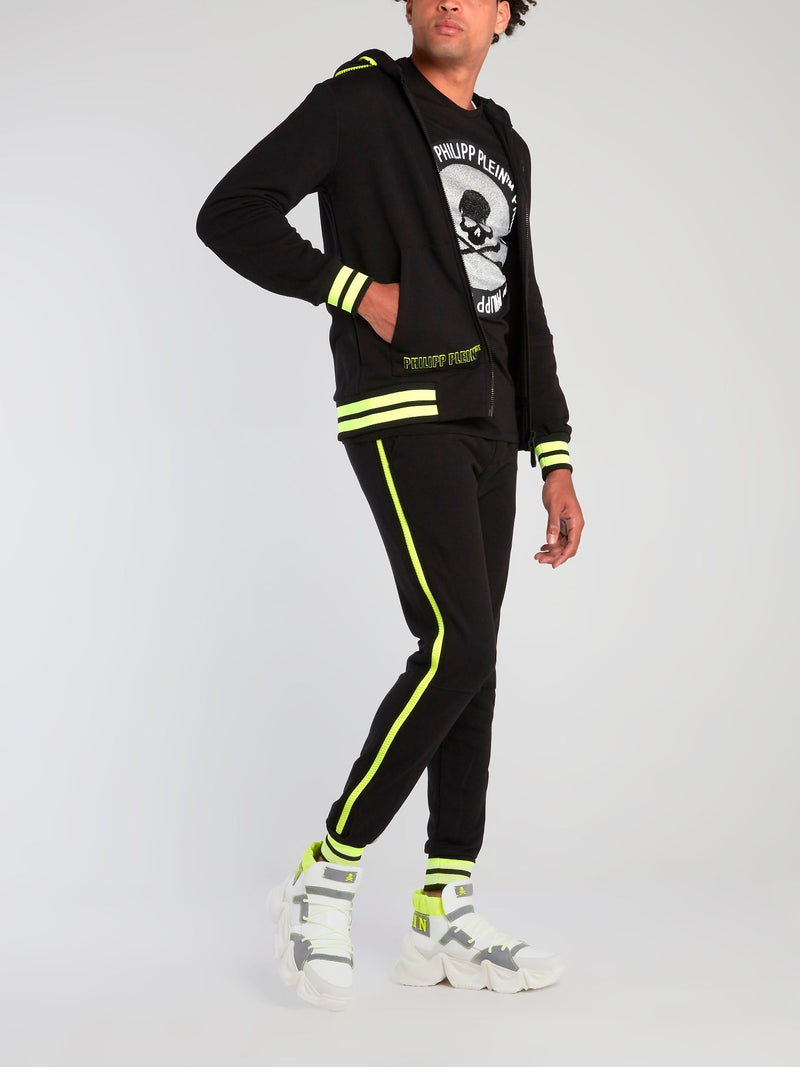 Neon Stripe Trim Sweatpants