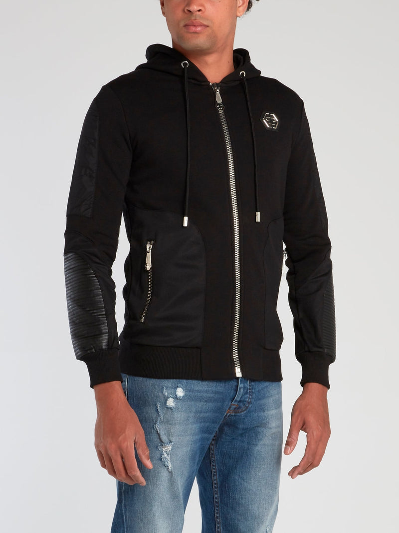 Black Strass Skull Jogging Jacket