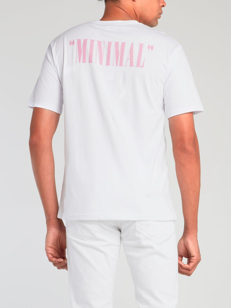 White Statement Cotton T-Shirt