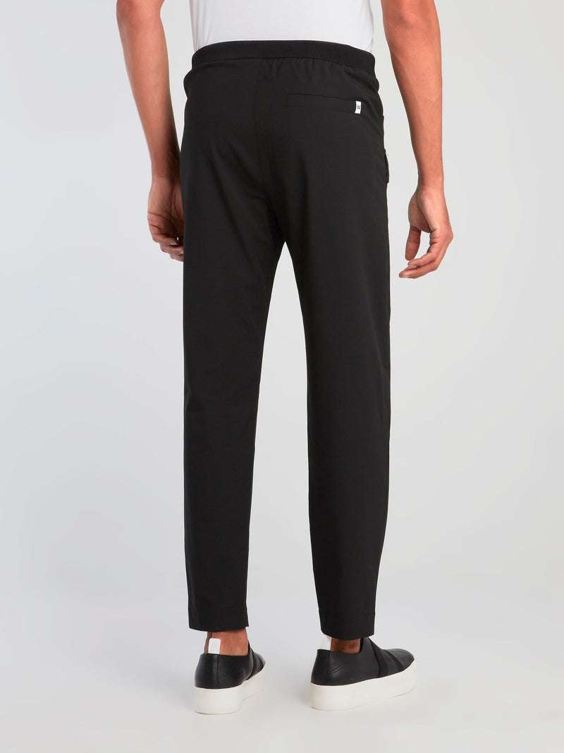 Black Front Pocket Detail Pants