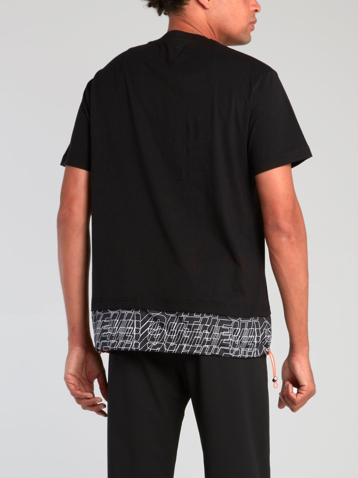 Black Logo Hem T-Shirt