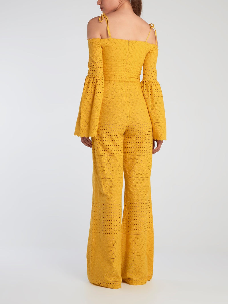 Yellow Wide Leg Jumpsuit