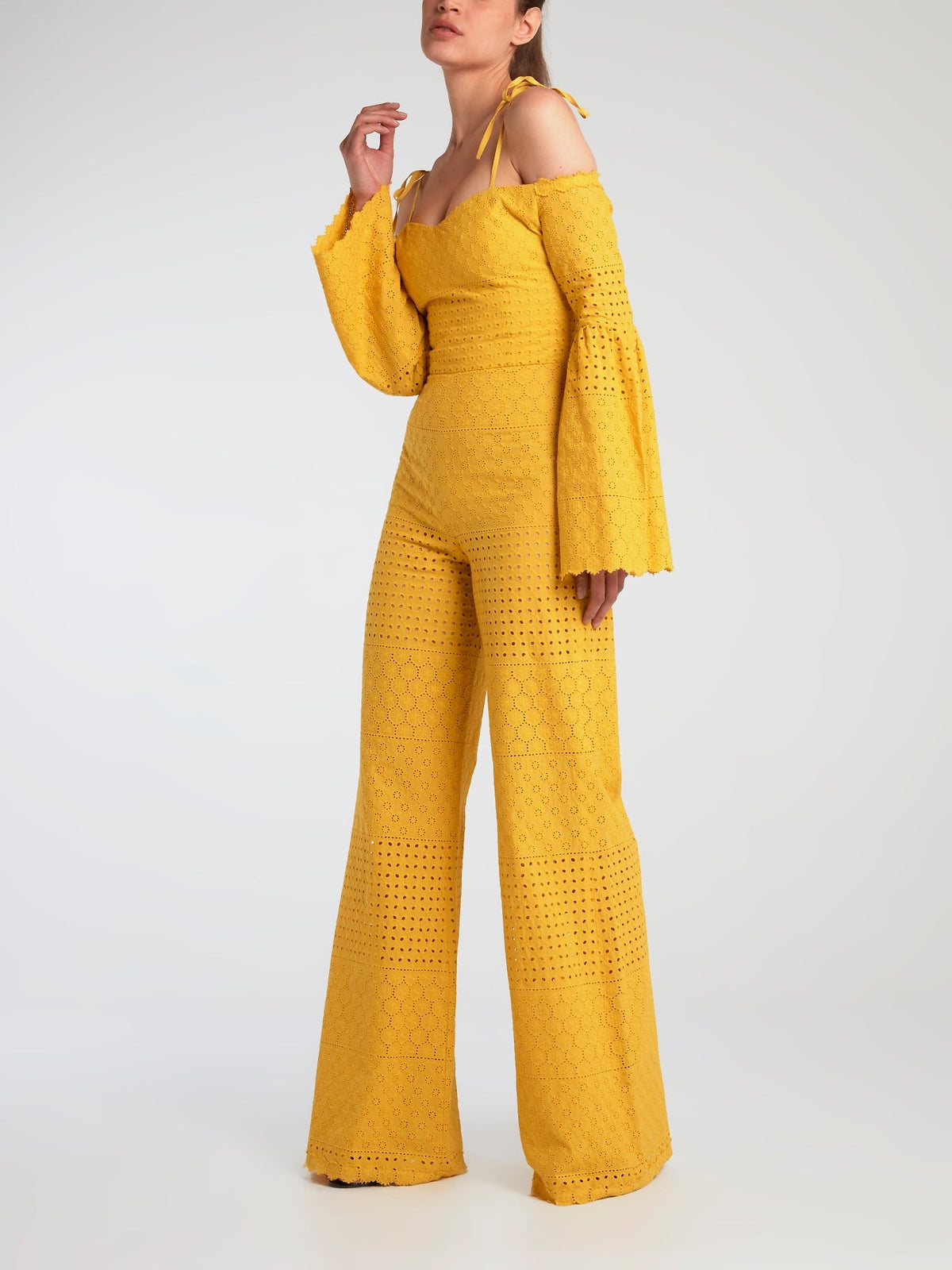 Yellow Wide Leg Jumpsuit