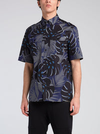 Tropical Print Short Sleeve Shirt