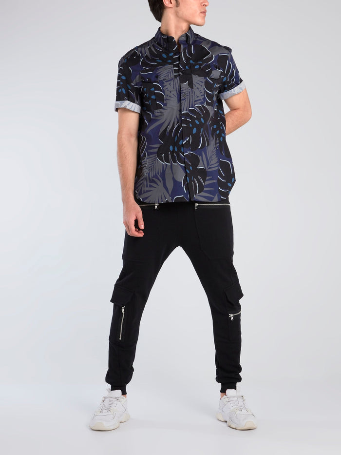 Tropical Print Short Sleeve Shirt