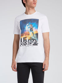 White Graphic Print T-Shirt