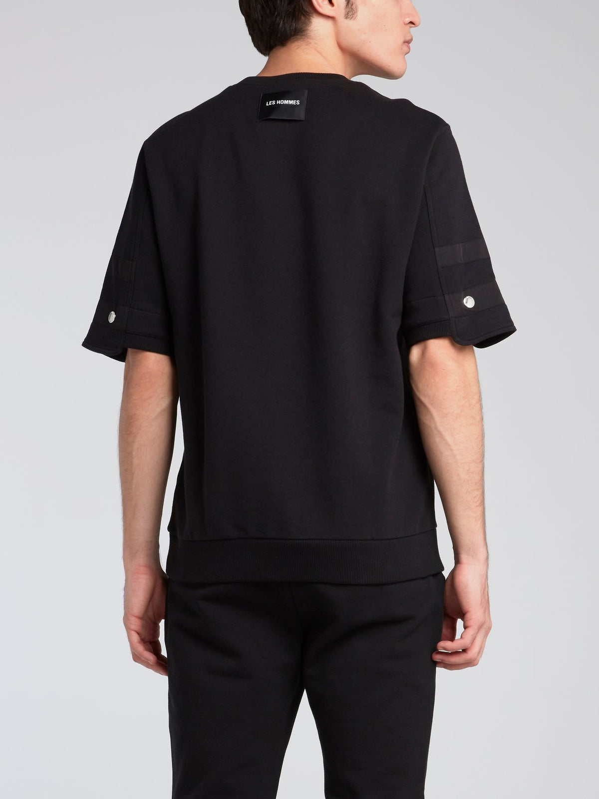 Black Reconstructed Sweatshirt