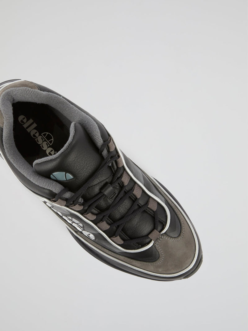 Sparta Edge Black Leather Sneakers