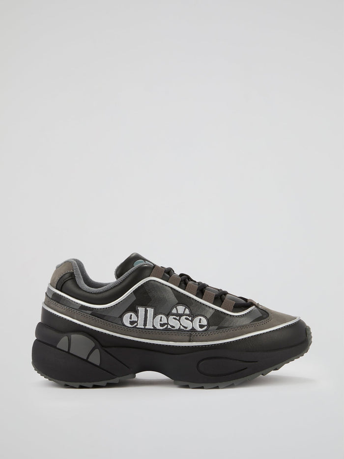 Sparta Edge Black Leather Sneakers