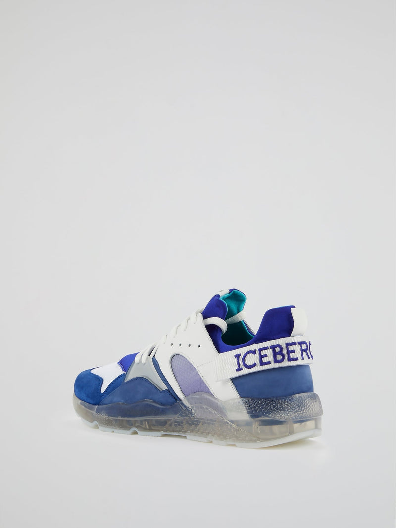 Blue Clear Sole Sneakers