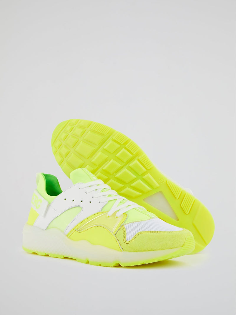 Neon Yellow Low Top Sneakers