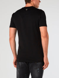 SS Plein Star Black Strass T-Shirt