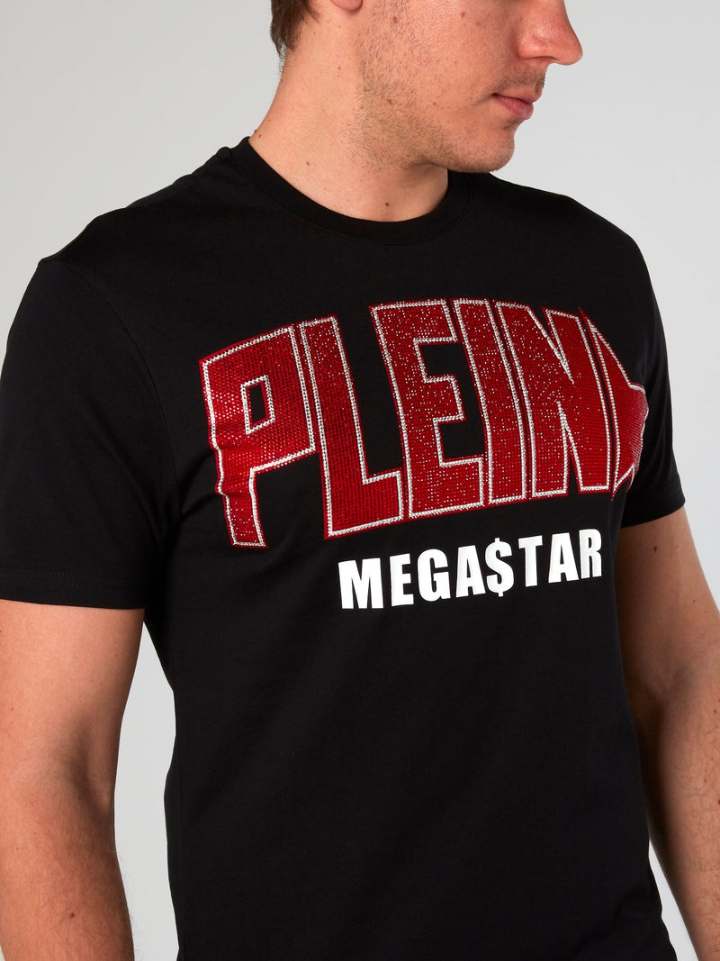 SS Plein Star Black Studded T-Shirt