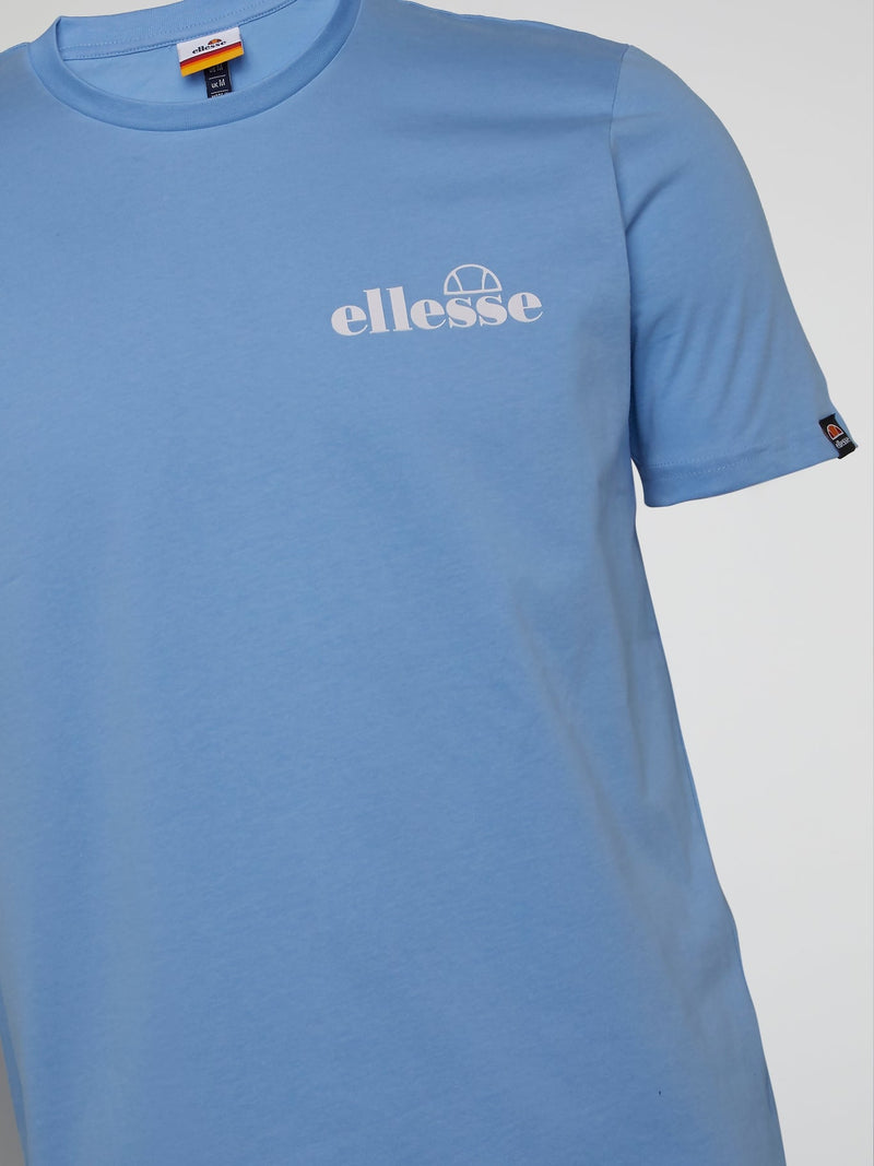 Fondato Blue Rear Print T-Shirt