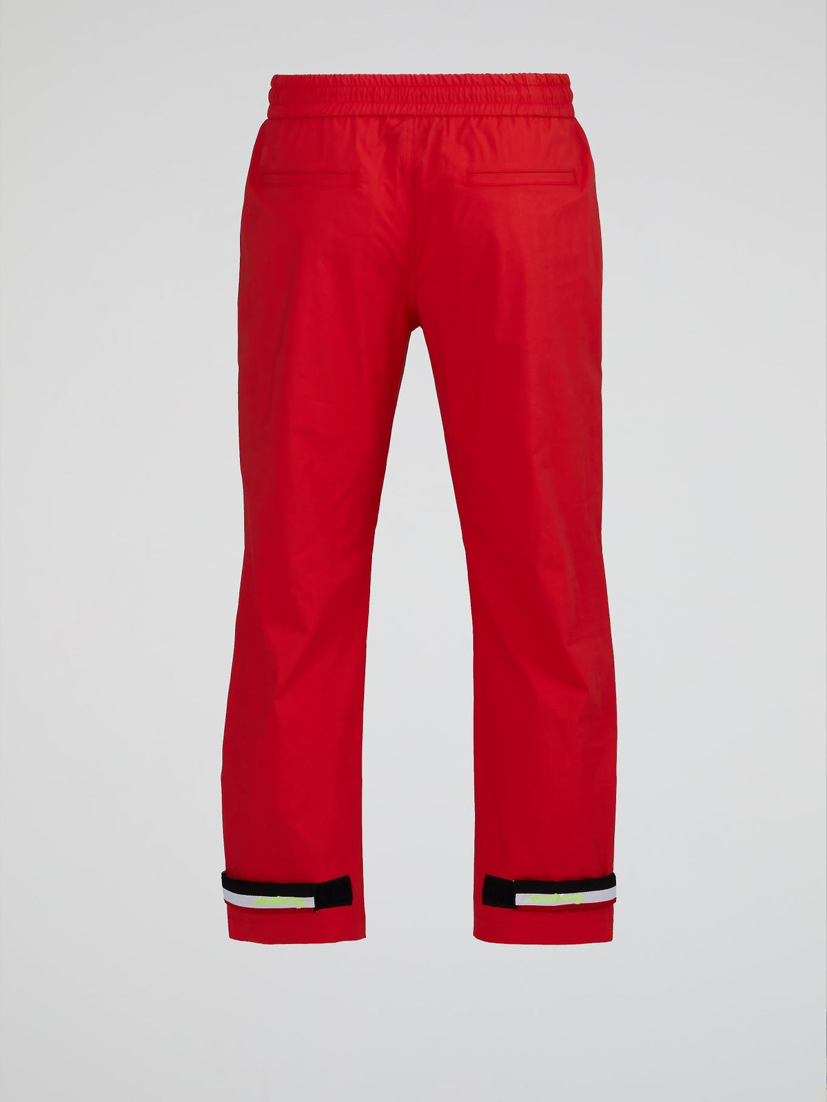 Red Bootcut Drawstring Pants