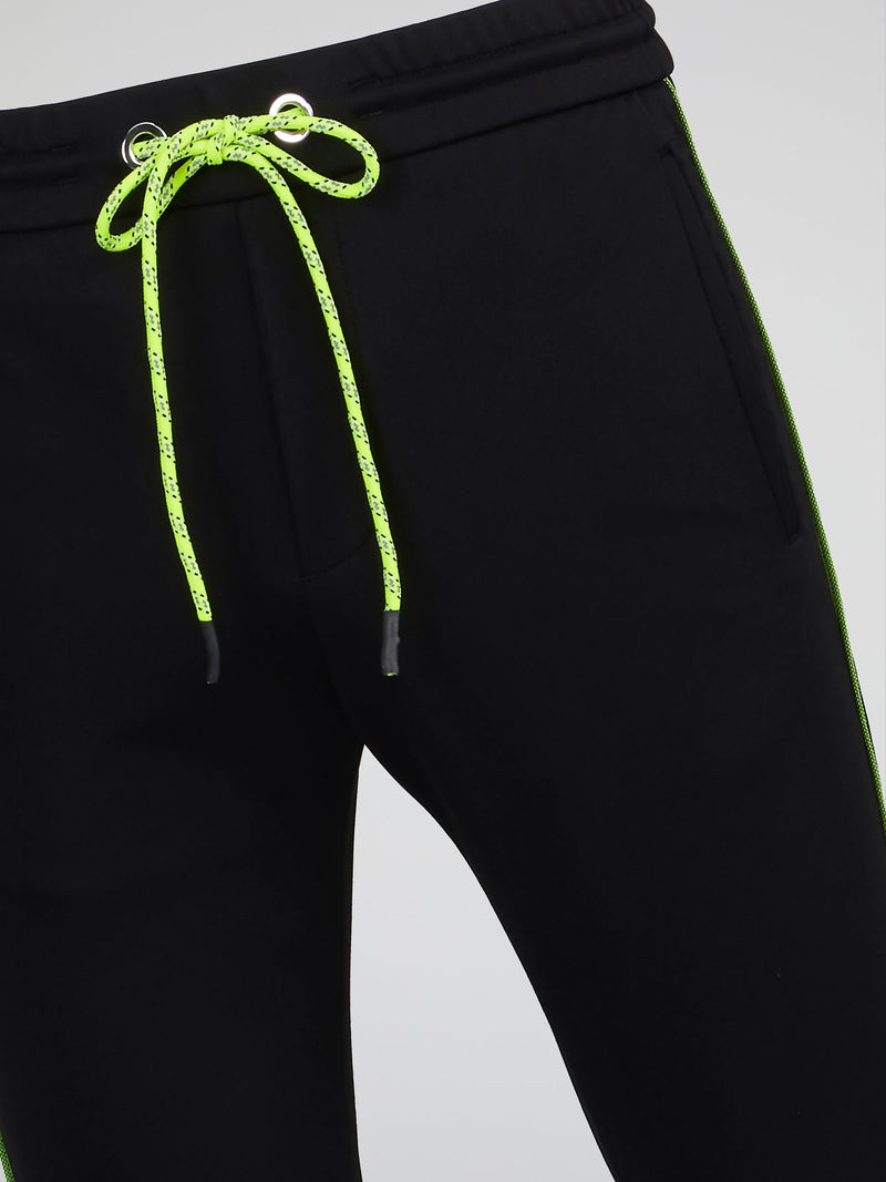 Black Neon Lining Sweatpants