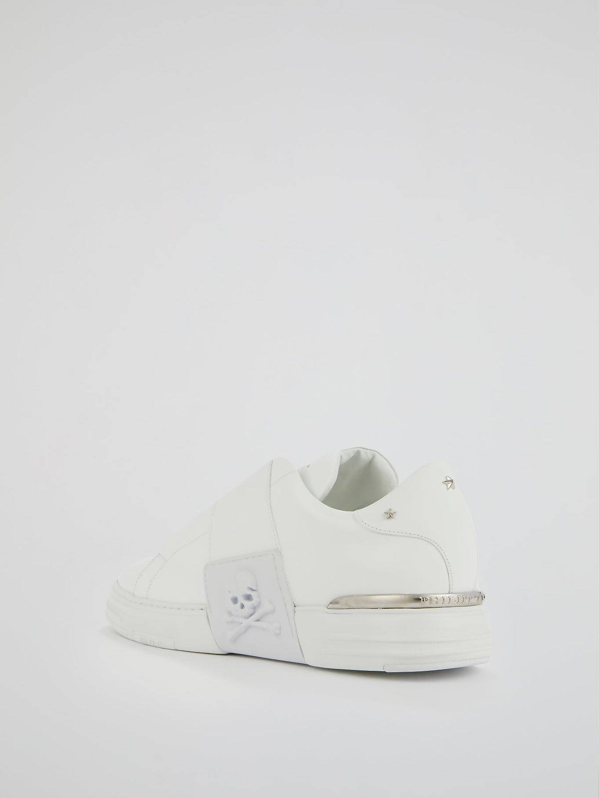 Phantom Kick$ White Slip-On Sneakers