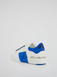 Phantom Kick$ Blue Low-Top Sneakers