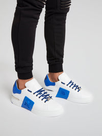 Phantom Kick$ Blue Low-Top Sneakers