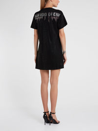 Rock Band Studded T-Shirt Dress