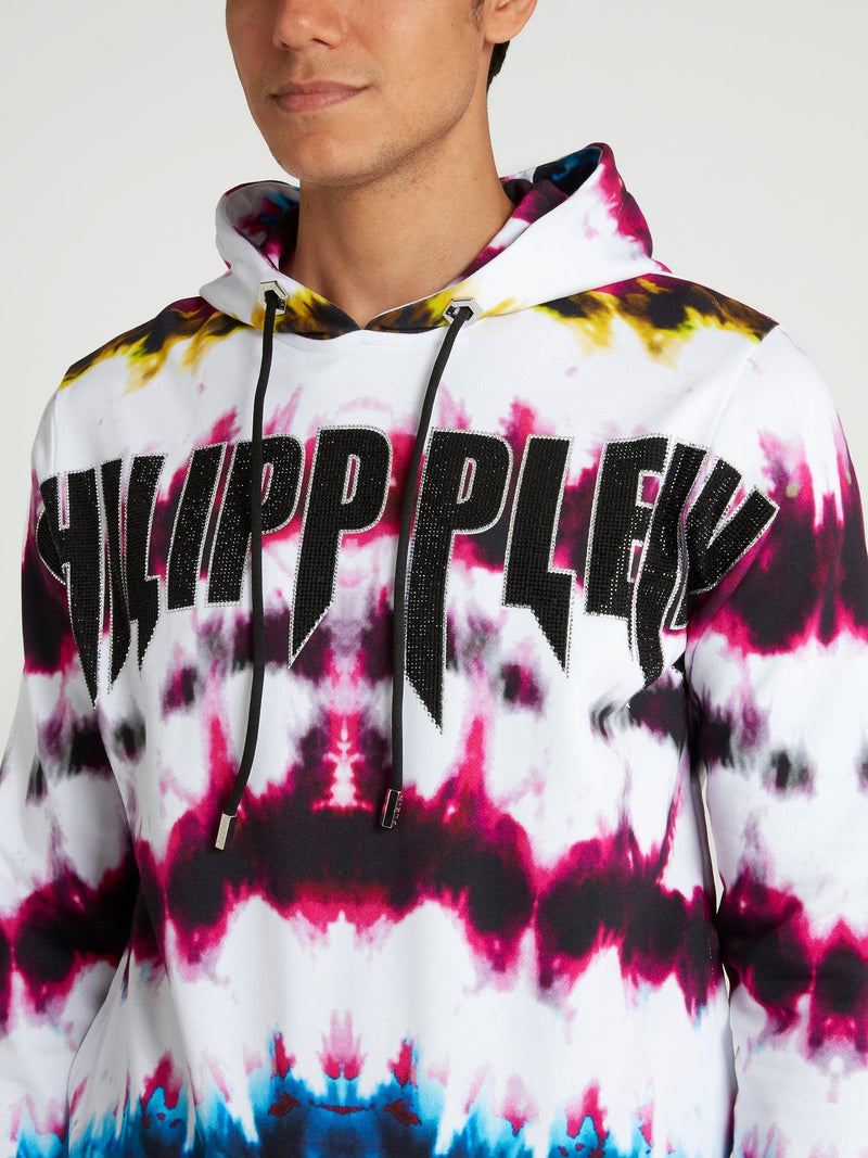 Tie Dye Drawstring Hoodie