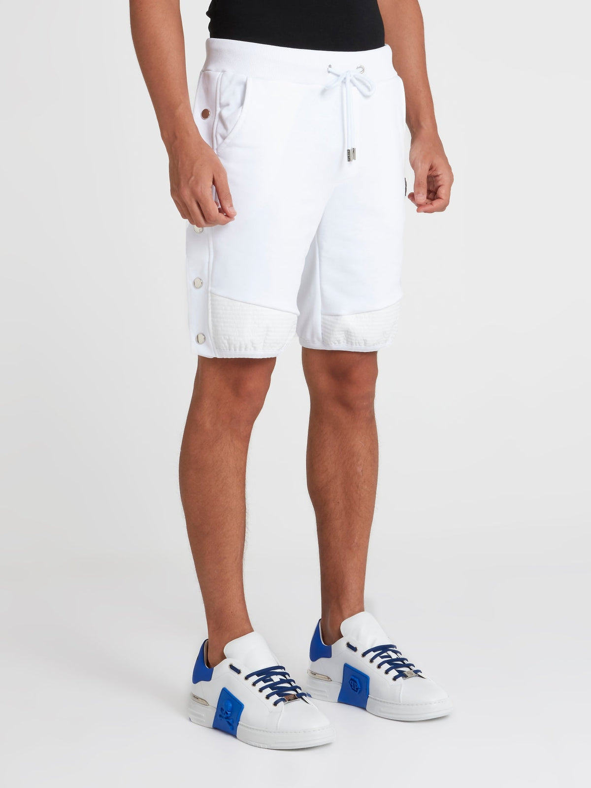 White Tear Away Track Shorts