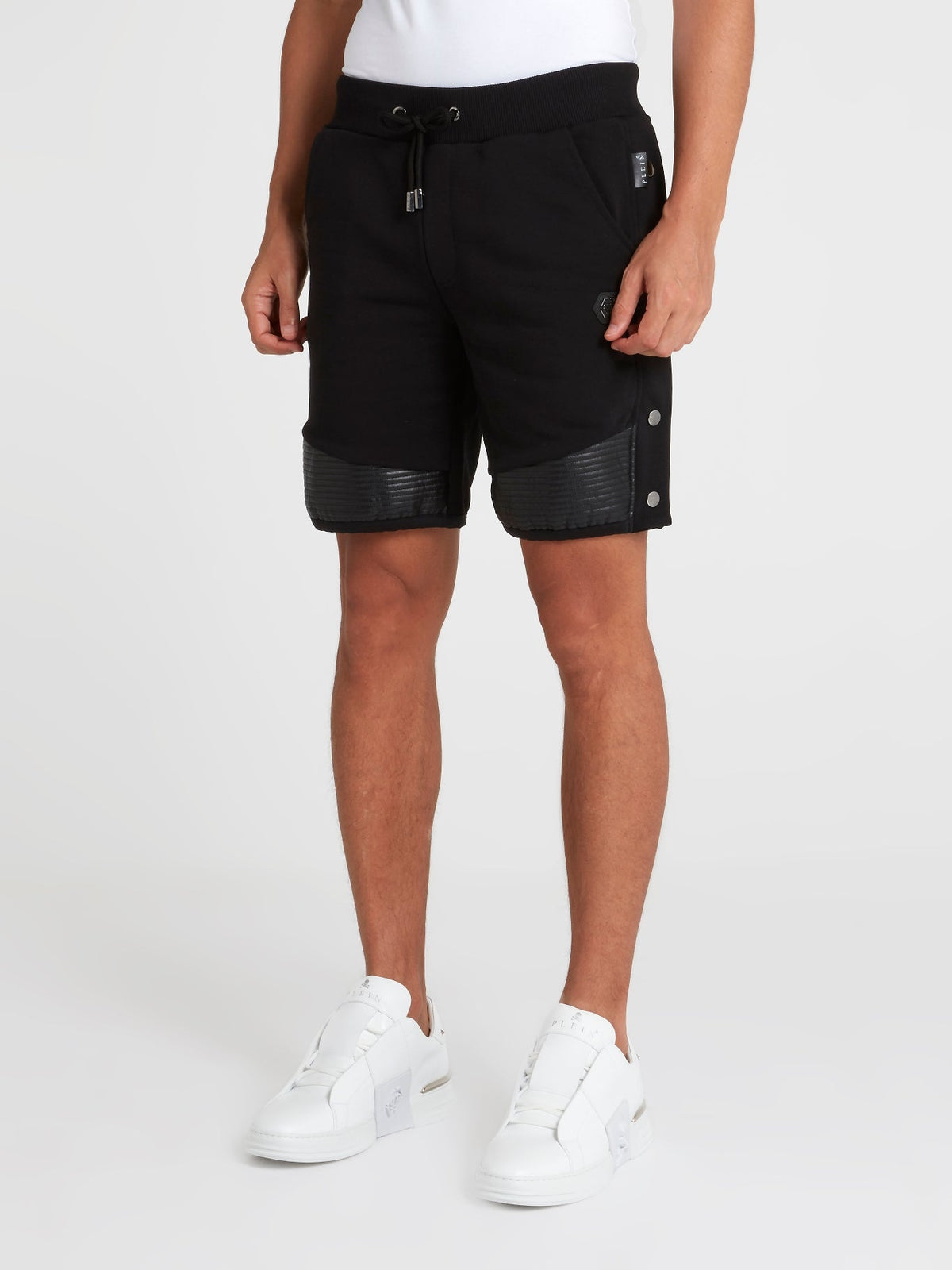 Black Tear Away Track Shorts