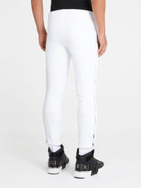 White Tear Away Track Trousers