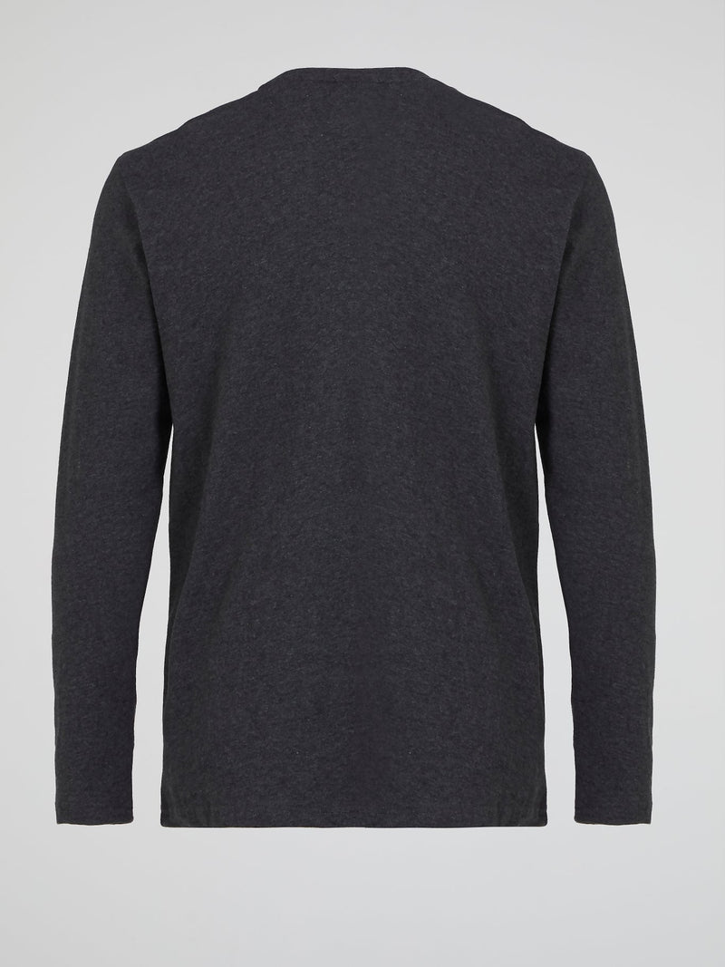 Grazie Grey Long Sleeve T-Shirt