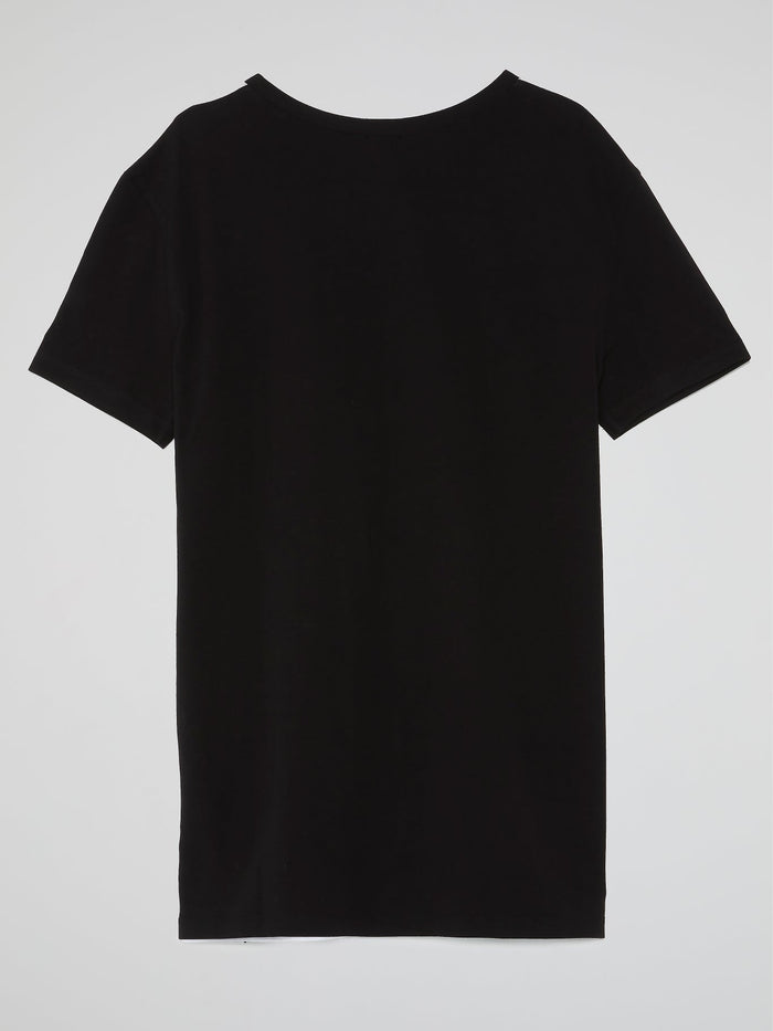 Printed Colour Block T-Shirt