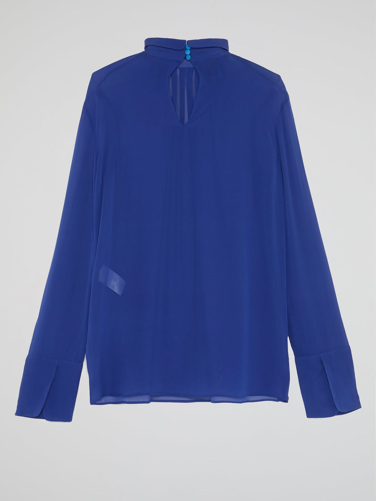 Blue High Neck Shirt