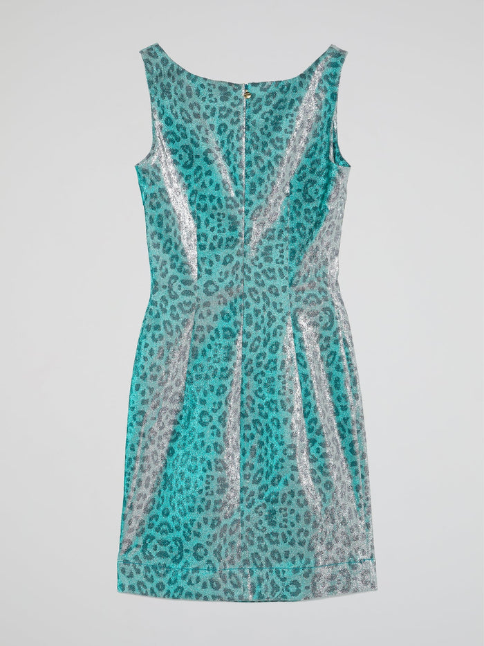 Glittered Leopard Print Dress