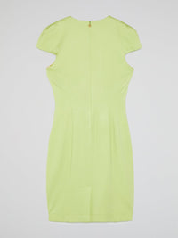 Green Cut Out Mini Dress