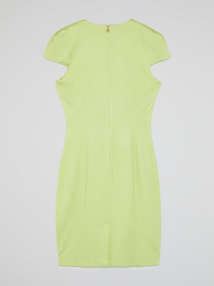 Green Cut Out Mini Dress