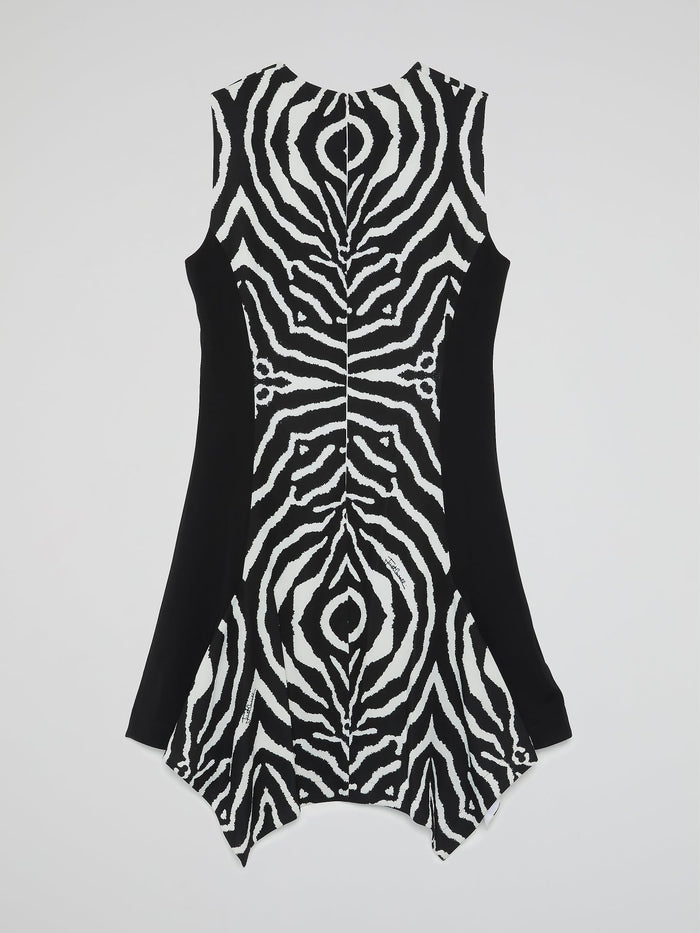 Animal Print Sleeveless Mini Dress