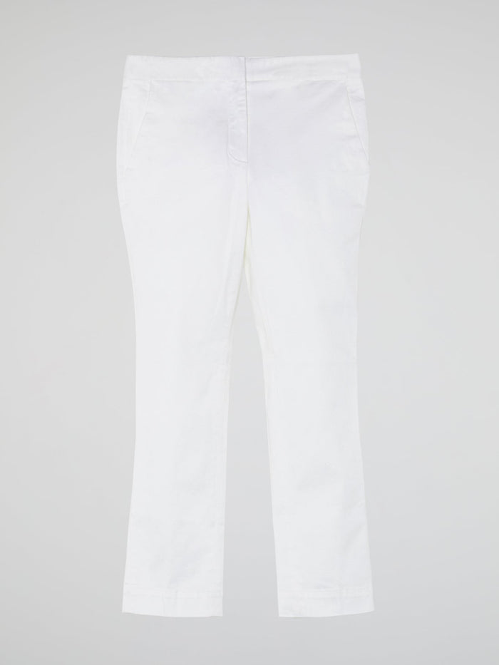 White Cropped Pants