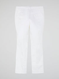 White Cropped Pants